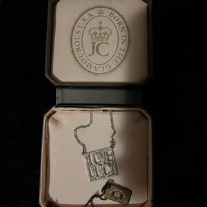 Juicy Couture Silver 'Love Juicy' Necklace